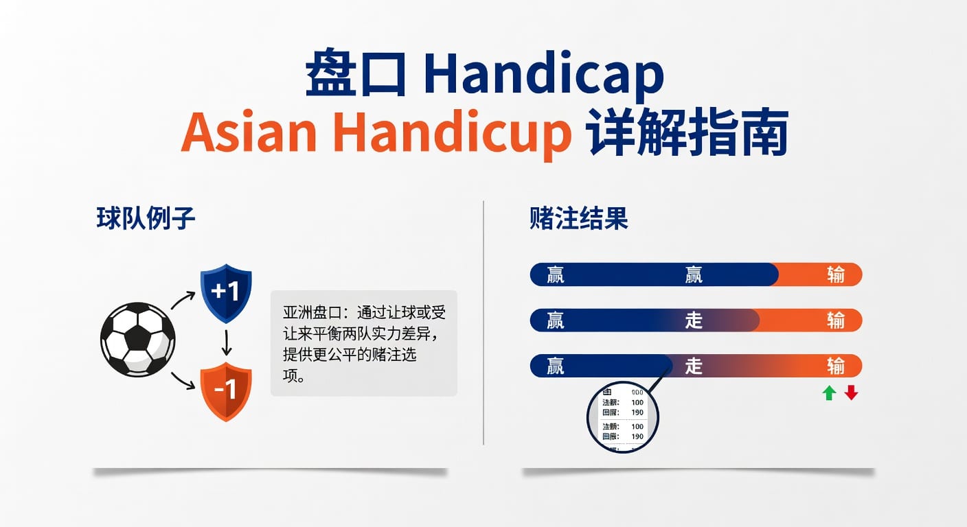 盘口 Handicap Asian Handicap 详解投注技巧