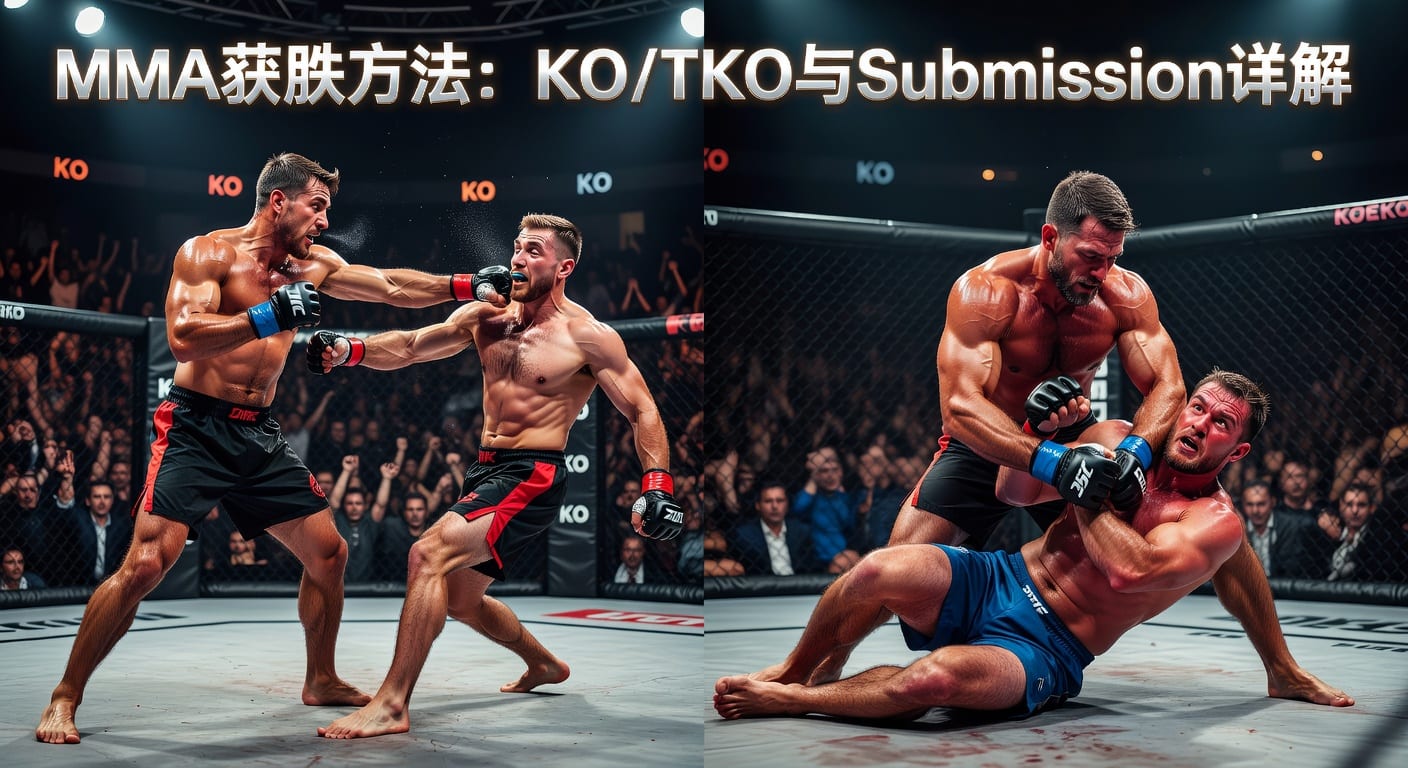 MMA方法 KO/TKO Submission 判断指南